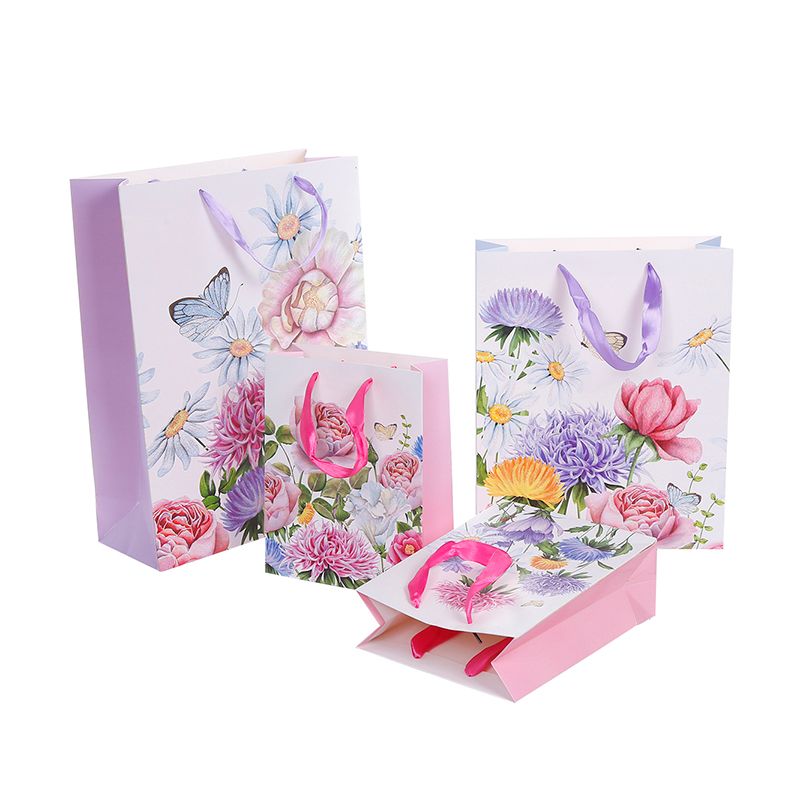 专业定制250克白卡纸礼品手提袋 纸质购物手提纸袋 印刷logo详情图4