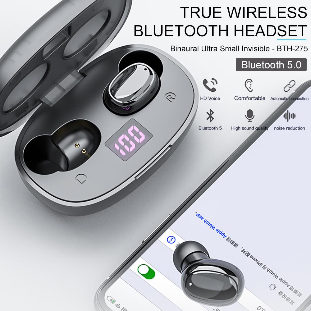 YEXIN's new F9-275 touch LED light dual ear mini dual digital display TWS5.0 Bluetooth headset