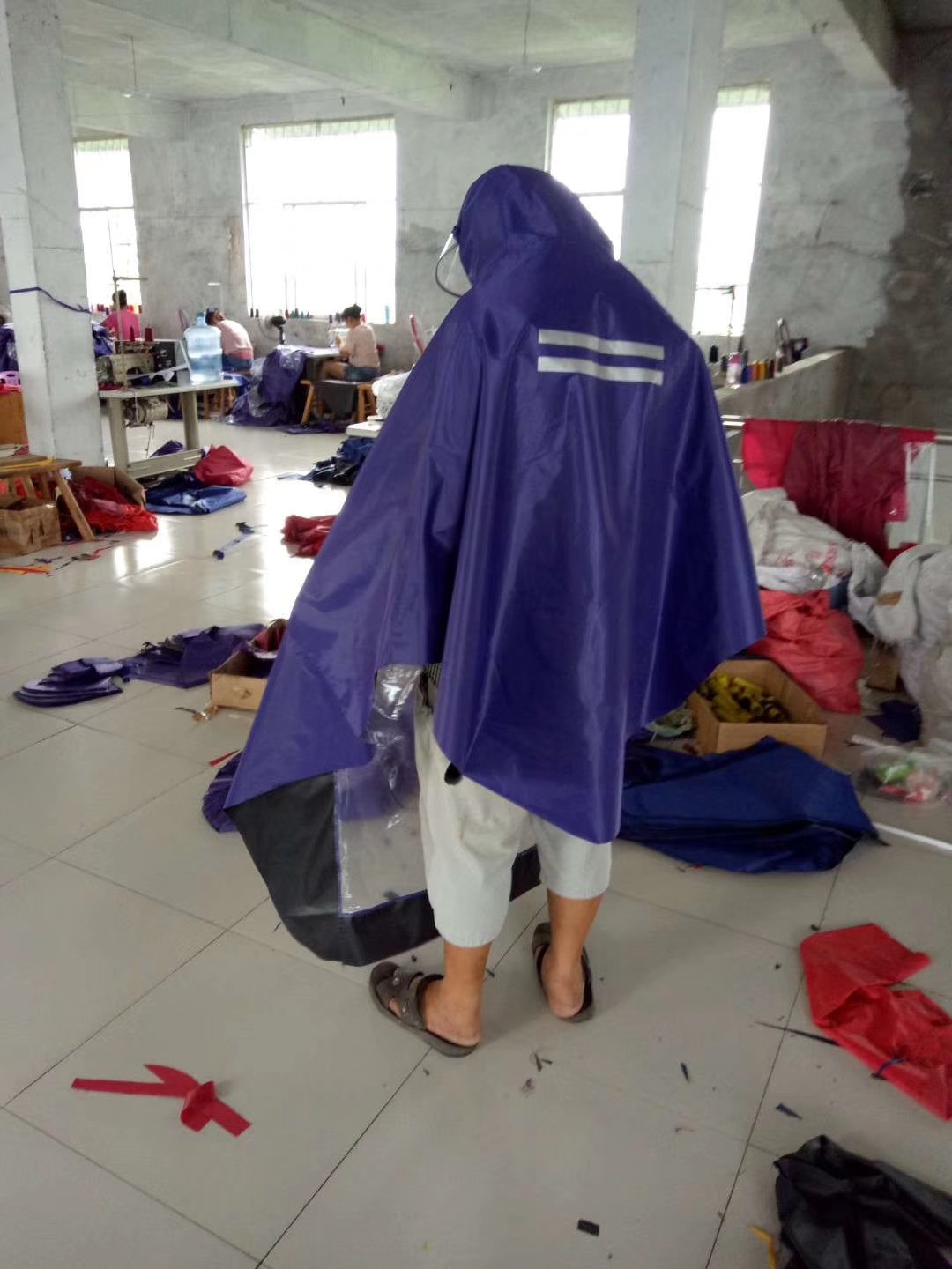 分体雨衣、雨披实物图