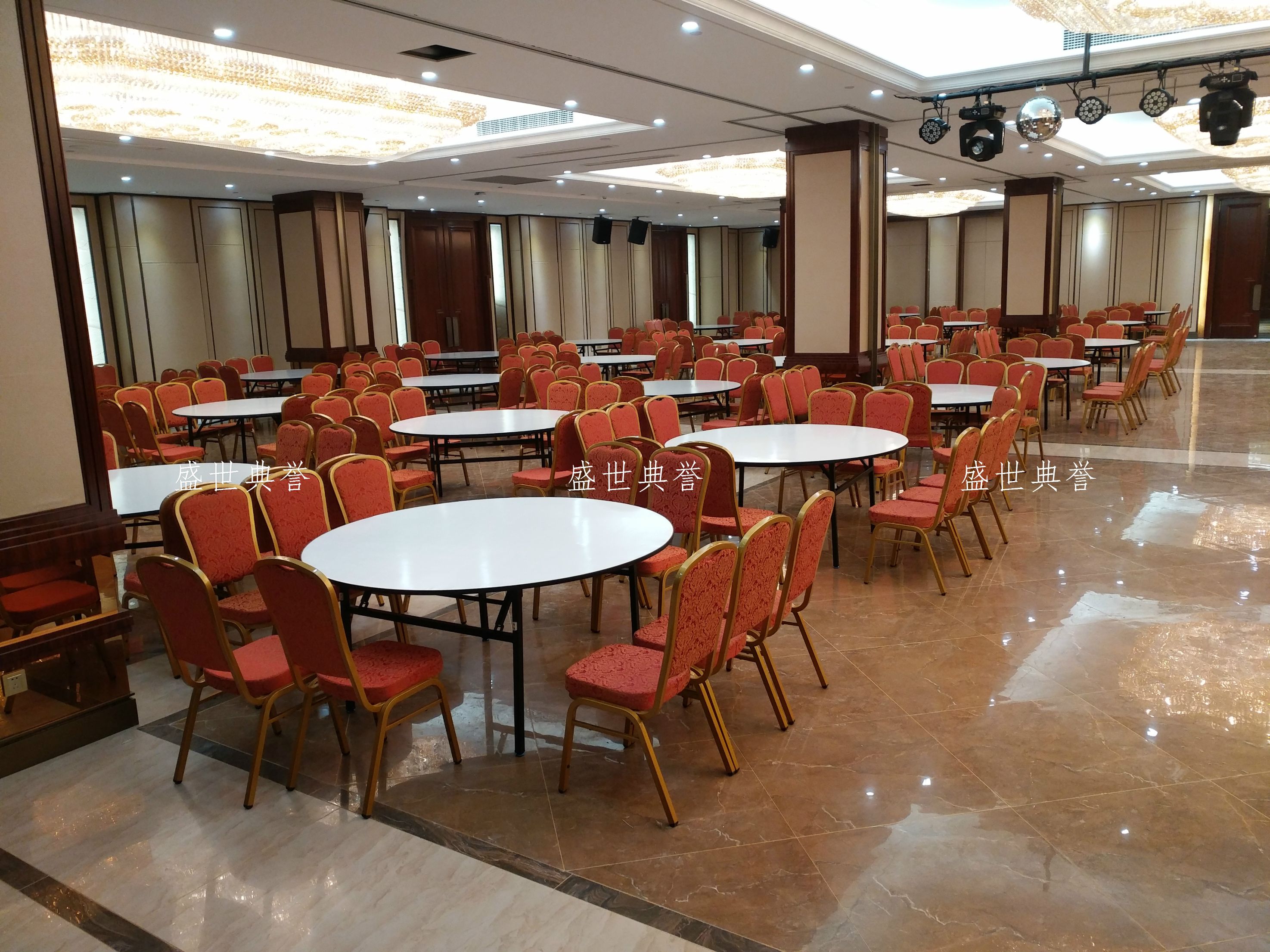 Custom-made banquet tables and chairs for star hotels in Nanjing, banquet halls, conference centers, wedding banquets, and metal steel chairs detail image 8