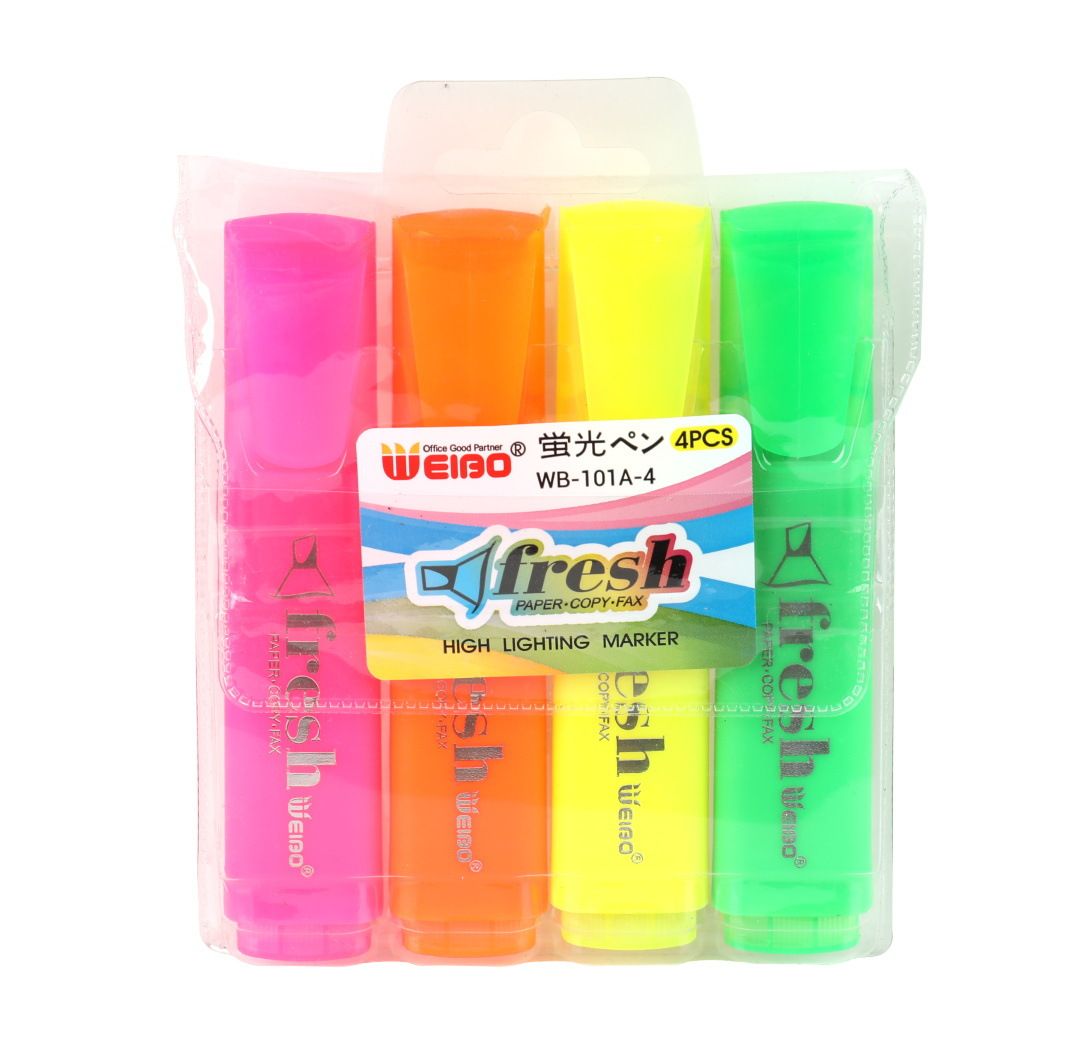 Weibo Color fluorescent Pen Planner Double-line Marker Pen Student Notes Book Marking Outline Pen