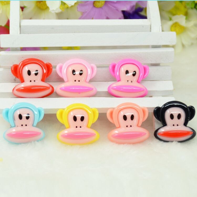 Amazing creative cartoon monkey DIY resin accessories hair brooch mobile phone shell accessories
