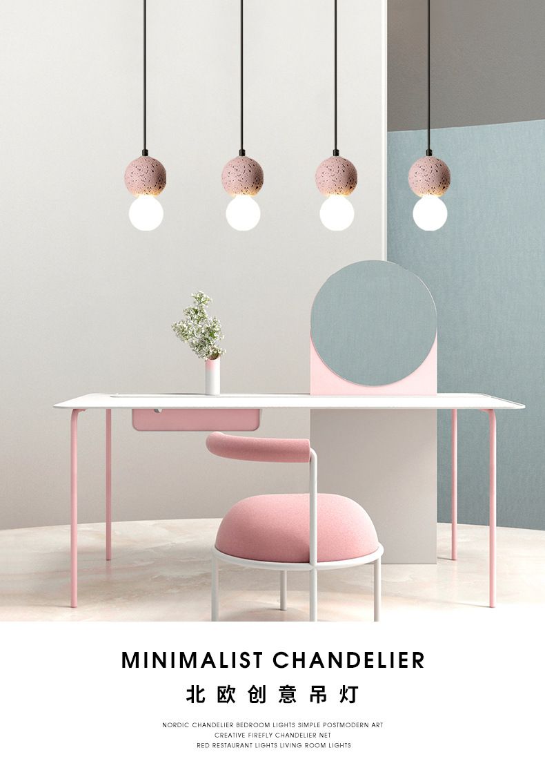 Nórdico restaurante bar pequeño candelabro moderno minimalista comedor tienda de ropa influencers dormitorio cabecera de cama individualidad cemento candelabro detail image 1