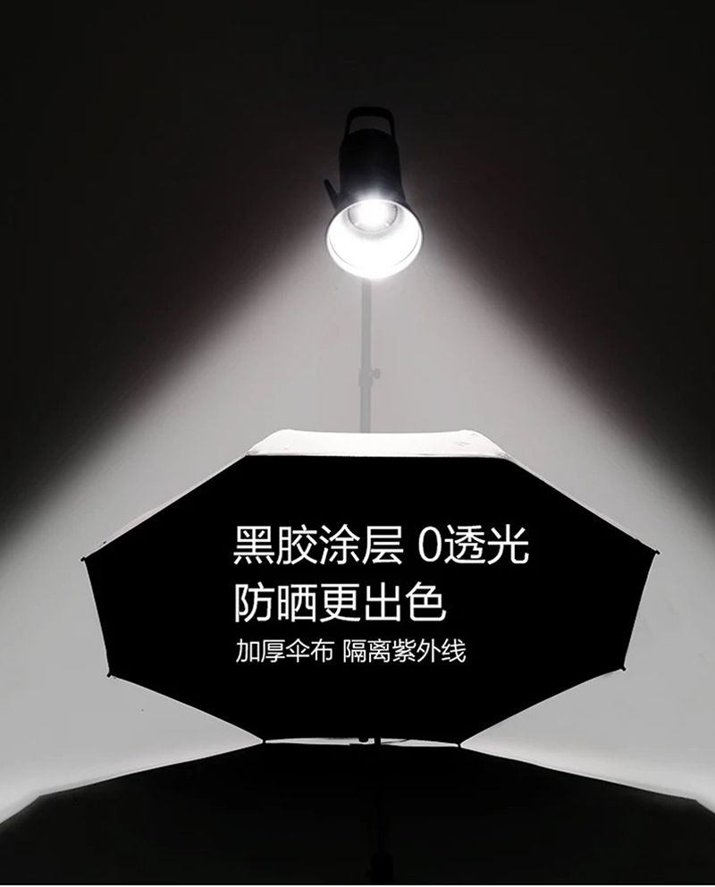 日系UV防晒全自动雨伞男女小清新晴雨伞简约三折手开折叠太阳伞详情图6