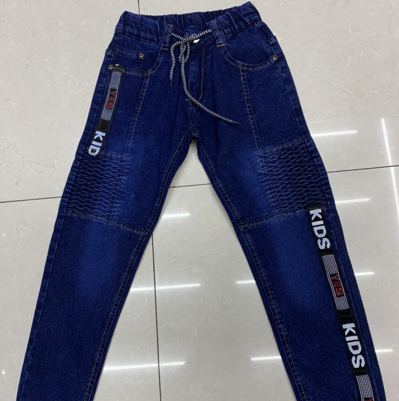 松紧串绳男童牛仔裤