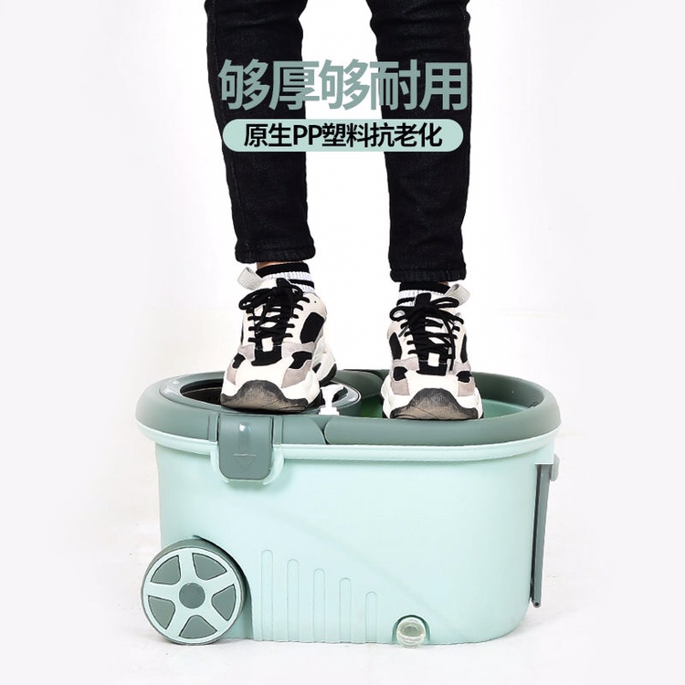 Thickening mop rod universal swivel bucket no hand washing shake dry bucket Household mop mop mop mop mop mop bucket thumbnail