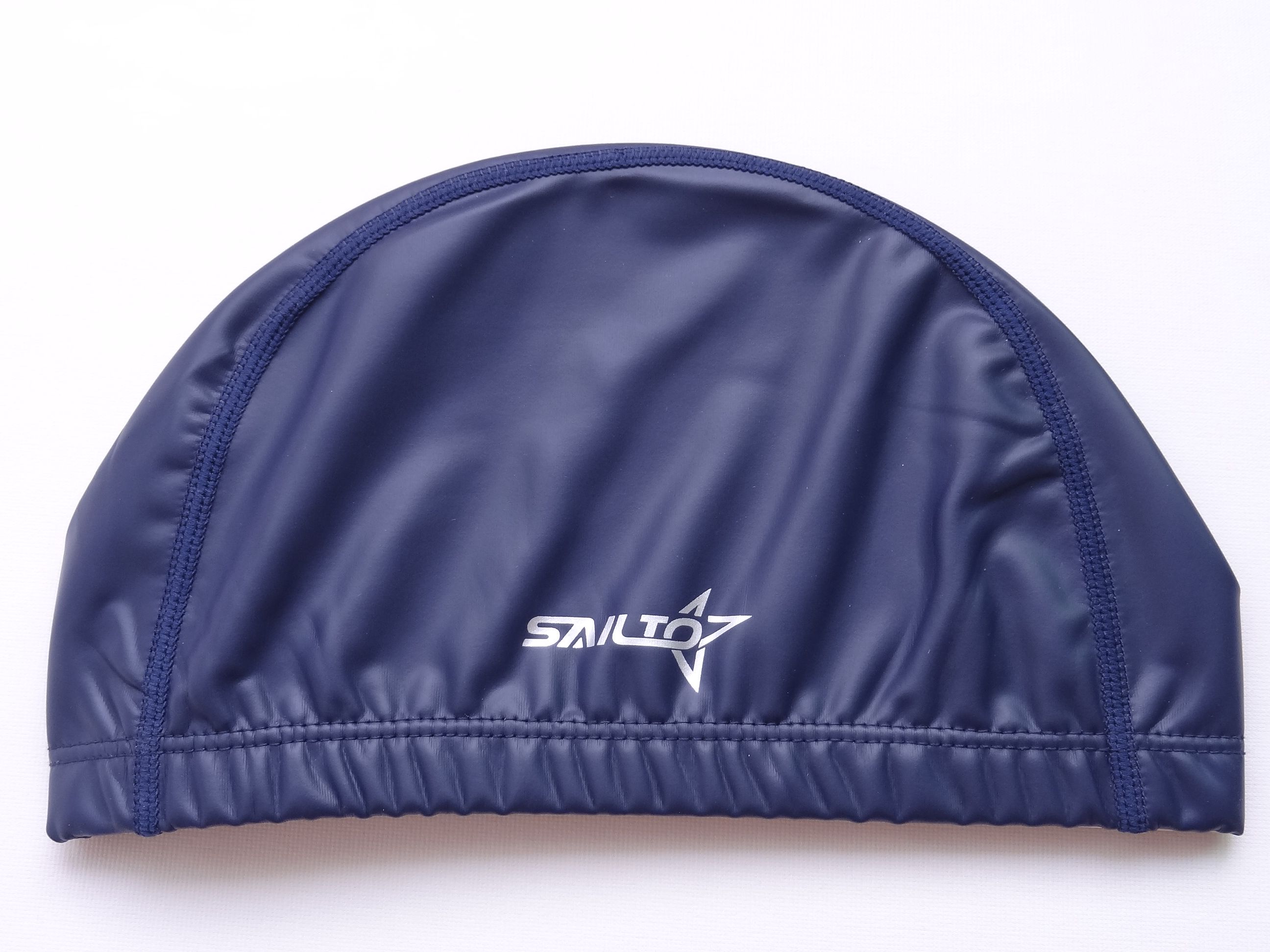 SAILTO胜涛PU涂层泳帽防水游泳帽舒适泳帽pu-1深蓝
