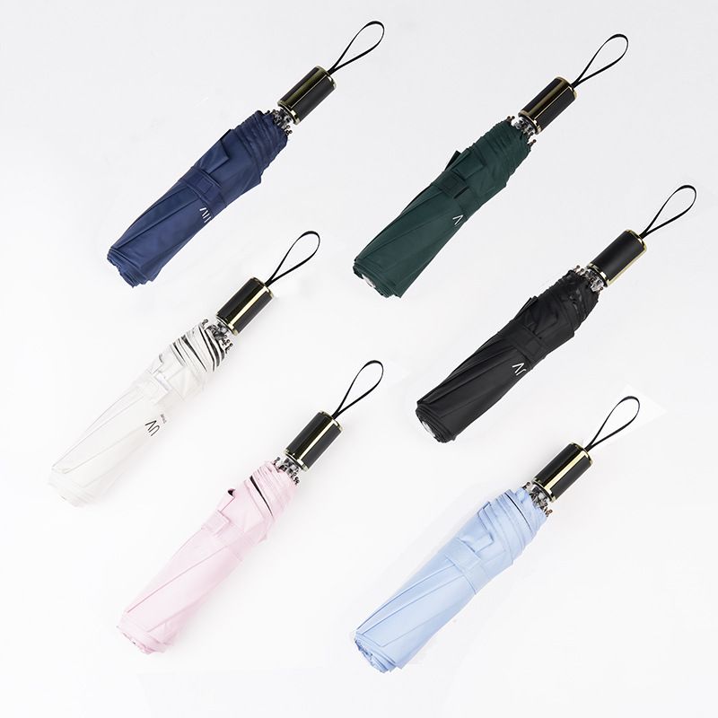 日系UV防晒全自动雨伞男女小清新晴雨伞简约三折手开折叠太阳伞详情图13