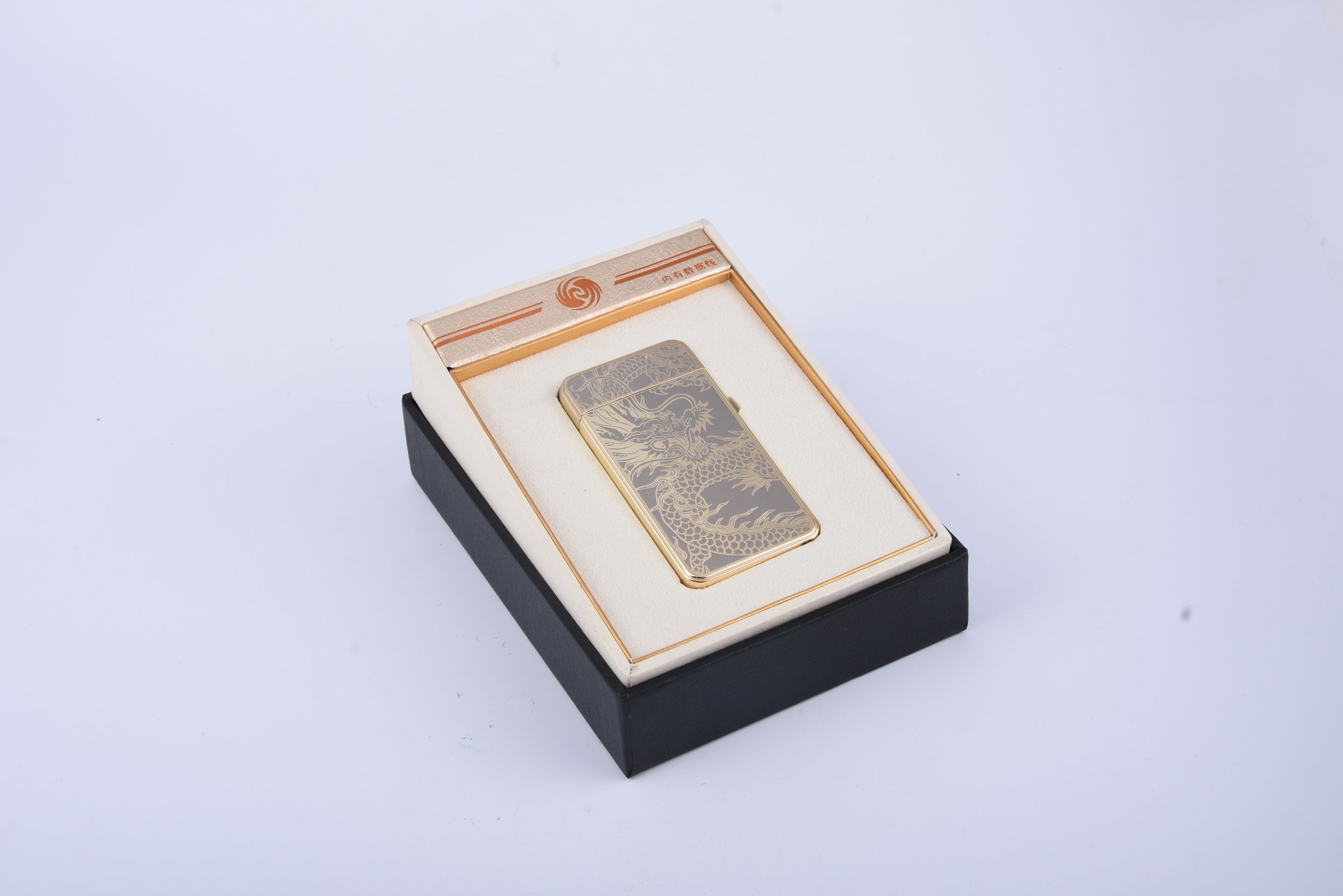 电弧脉冲打火机USB充电脉冲防风打火机金雕双龙龙之部落点烟器细节图