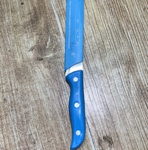 Blue handled paring knife