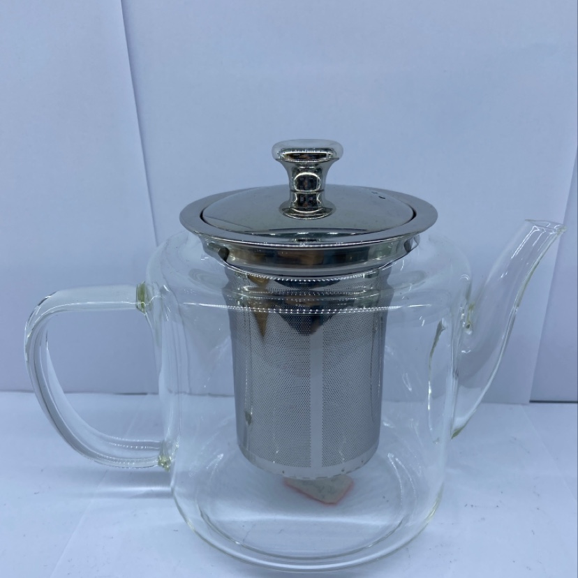 Thickened glass teapot heat resistant flower teapot teapot stainless steel filter teapot tea set thumbnail