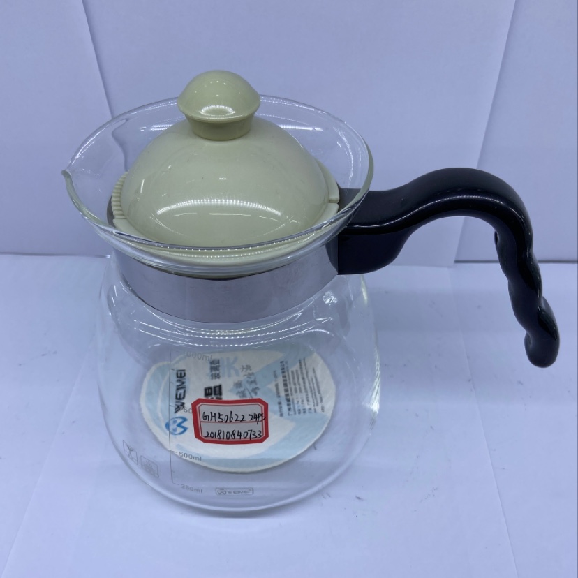 High borosilicate glass pot 1000 ml