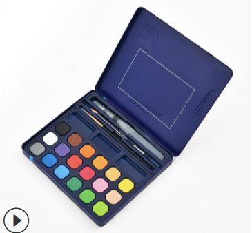 18-color solid gouache pigments