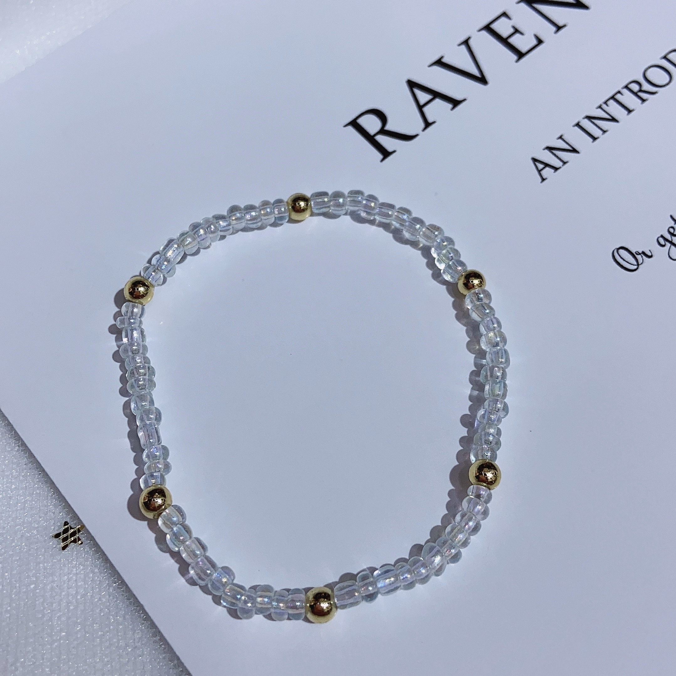 Rice bead ➕ gold bead bracelet undefined