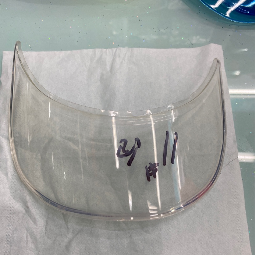 White Transparent Visor