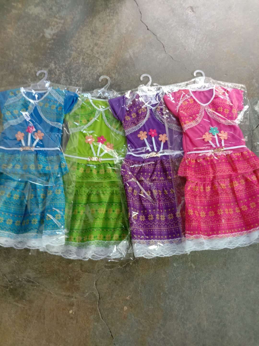 The four-color floret print design skirt foreign trade thumbnail