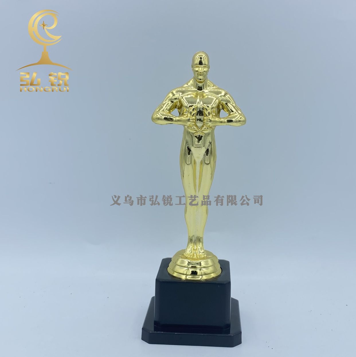 HL-042 中号奥斯卡方底 21*7*7.5塑料创意奖杯可定制logo详情图1