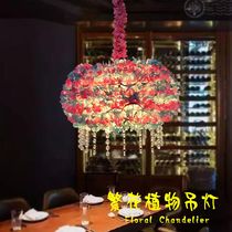 Personalized creative bar bar chandelier music restaurant Hot pot shop Cafe booth retro chandelier
