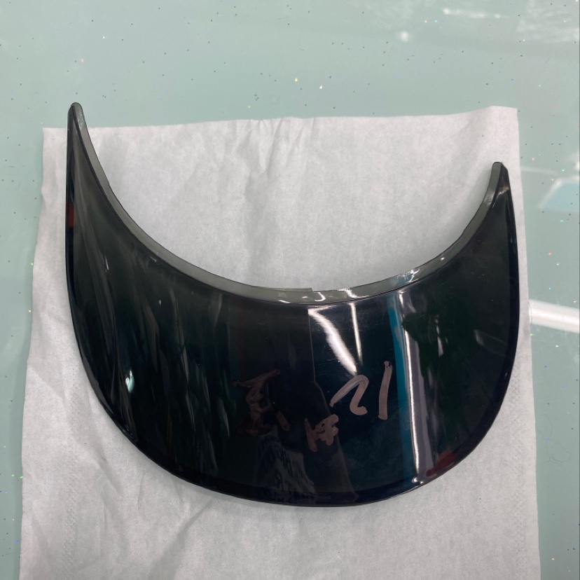 Black Transparent Visor details Picture