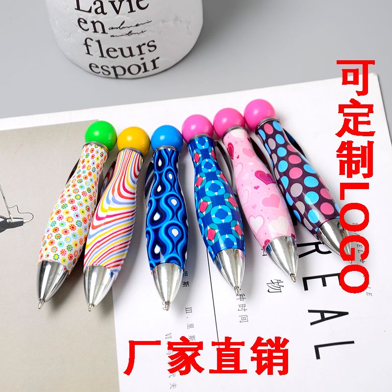 Creative small fresh portable pen cute short fat pen cute short portable cartoon ballpoint pen
