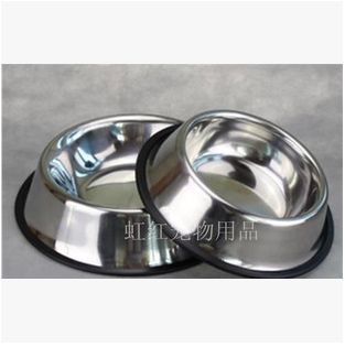 Factory direct sales of anti-slip stainless steel pet bowls, stainless steel dog bowls, dog food bowls, PET