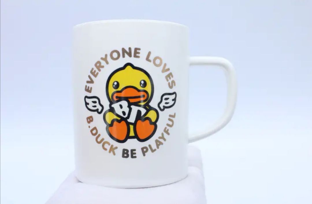 B.Duck Yellow Duck cups, ceramic water cups, household cartoon mugs, student cups Item Picture