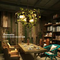 Retro music restaurant bar plant chandelier Qingba milk tea shop salon industrial style personality decorative chandelier