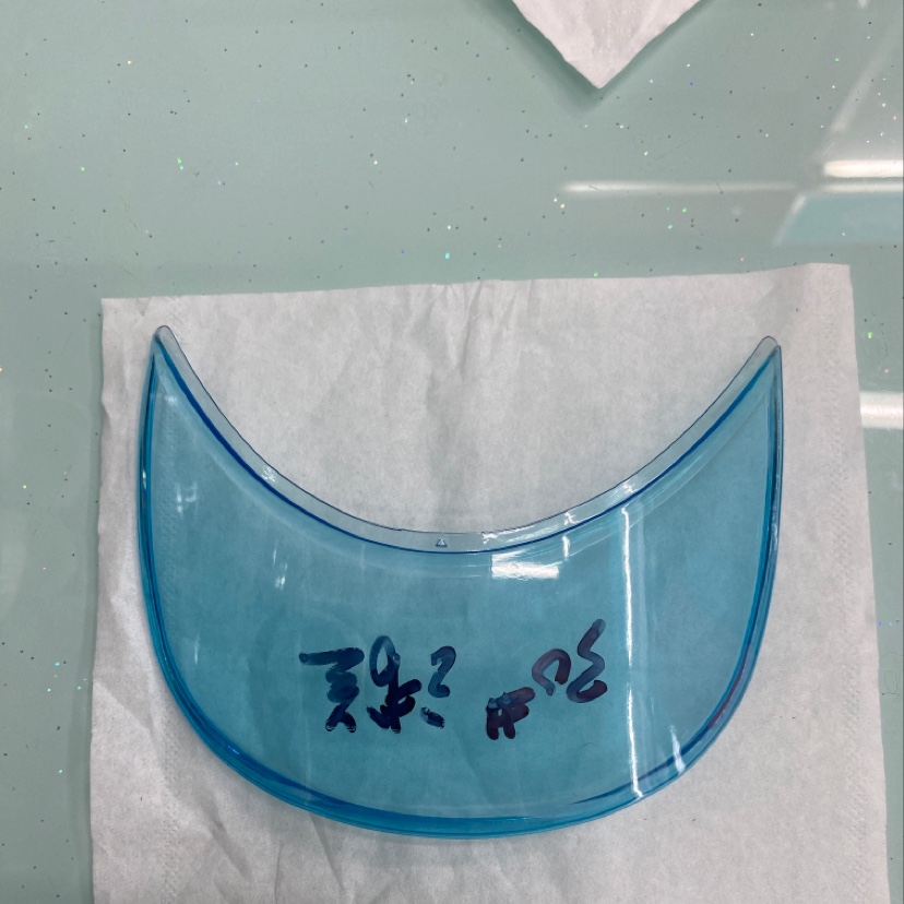 Lake Blue Transparent Visor details Picture