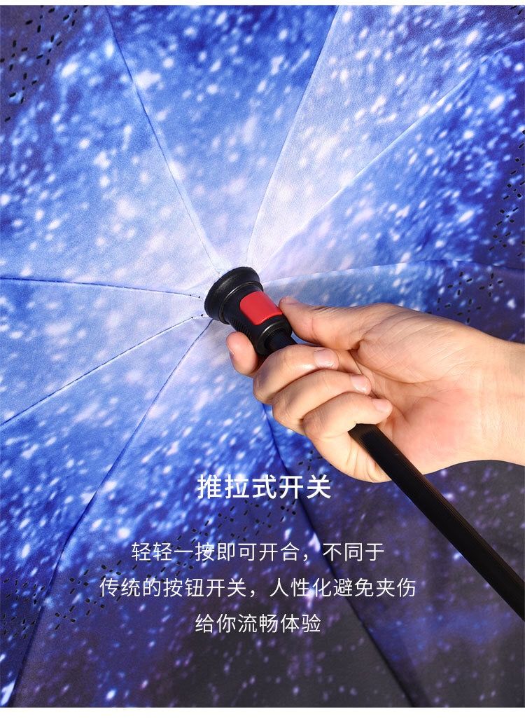 创意花色反向伞汽车伞双层免持式可站立晴雨伞C型广告伞详情图8