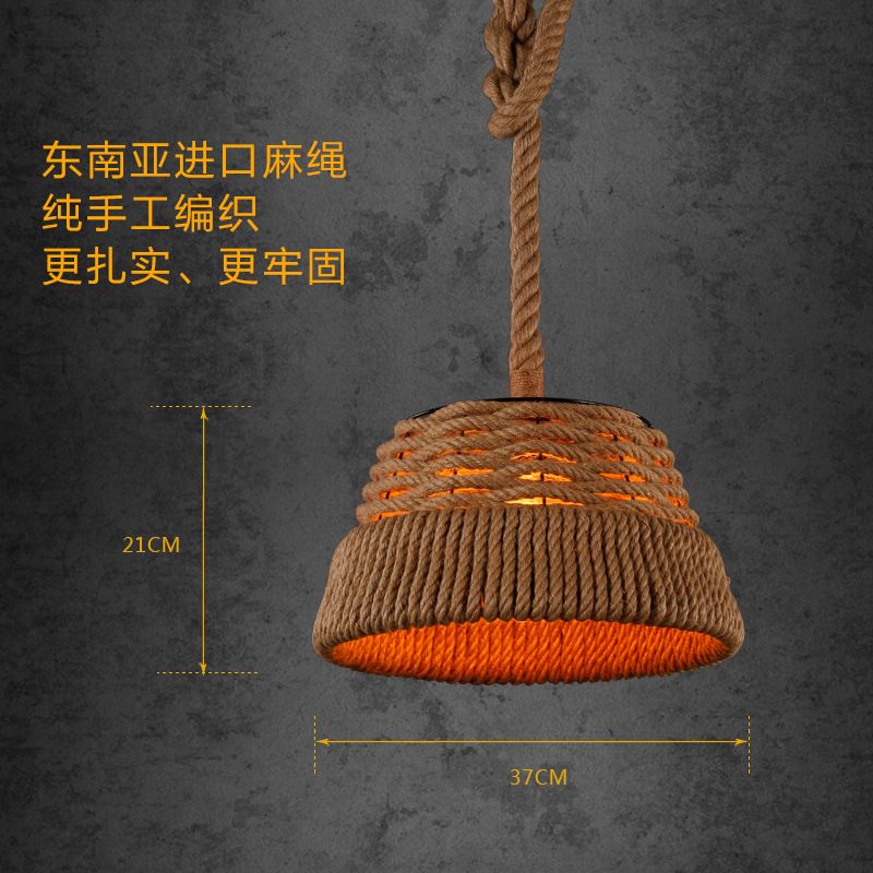 American retro restaurant bar studio creative lamps Nordic hotpot cafe cord chandelier