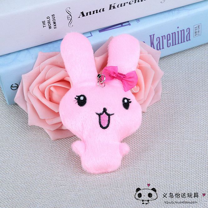 可爱卡通公仔兔毛绒兔子男生女生汽车钥匙扣挂件背包挂饰品钥匙链详情图3