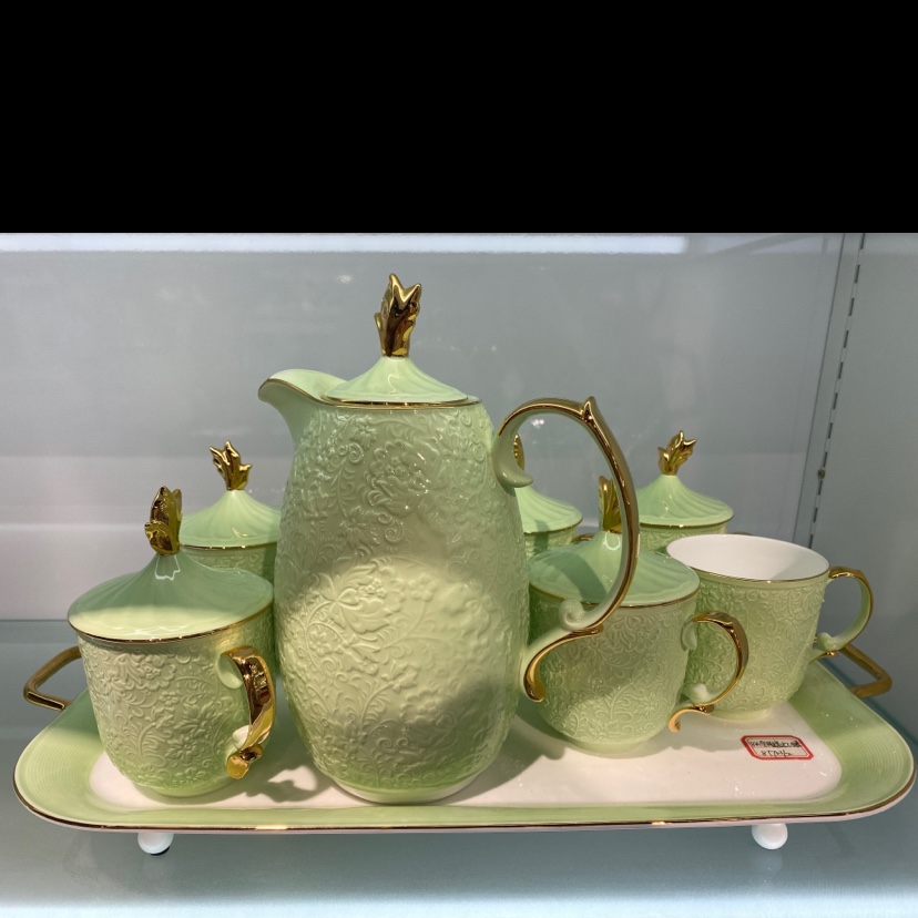 Juego de té de cerámica de 8 cabezas Phnom Penh