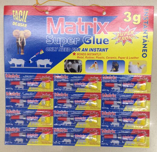 3 g 12 elephant paper card super glue