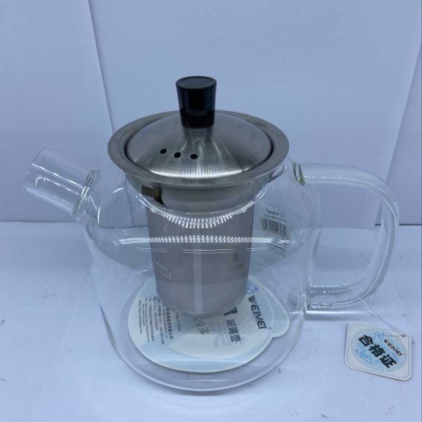 High borosilicate glass 900 ml heat resistant pot thumbnail
