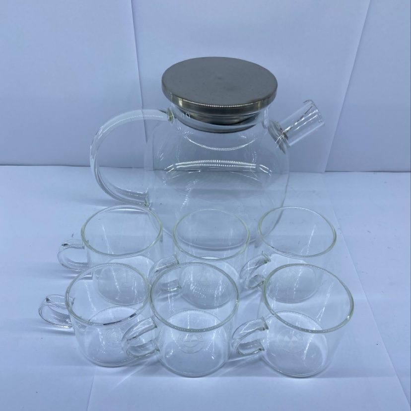 A seven - piece glass teapot thumbnail
