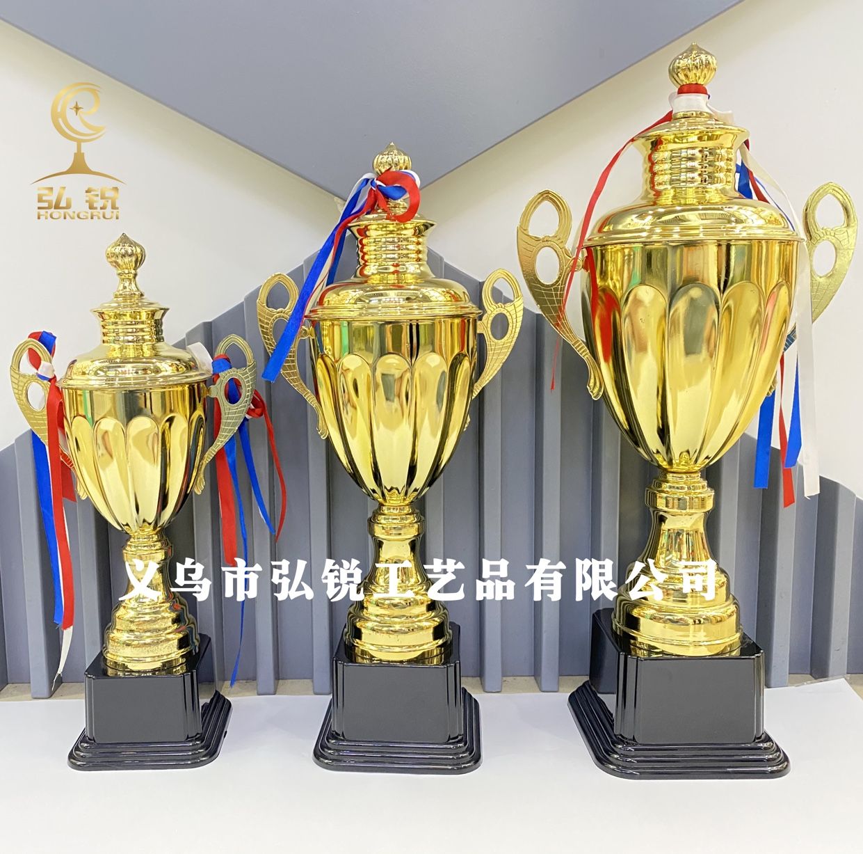 1503B Premium Trophy, Metal Trophy, Electroplated all-metal Trophy, Golden Trophy, customizable detail image 2
