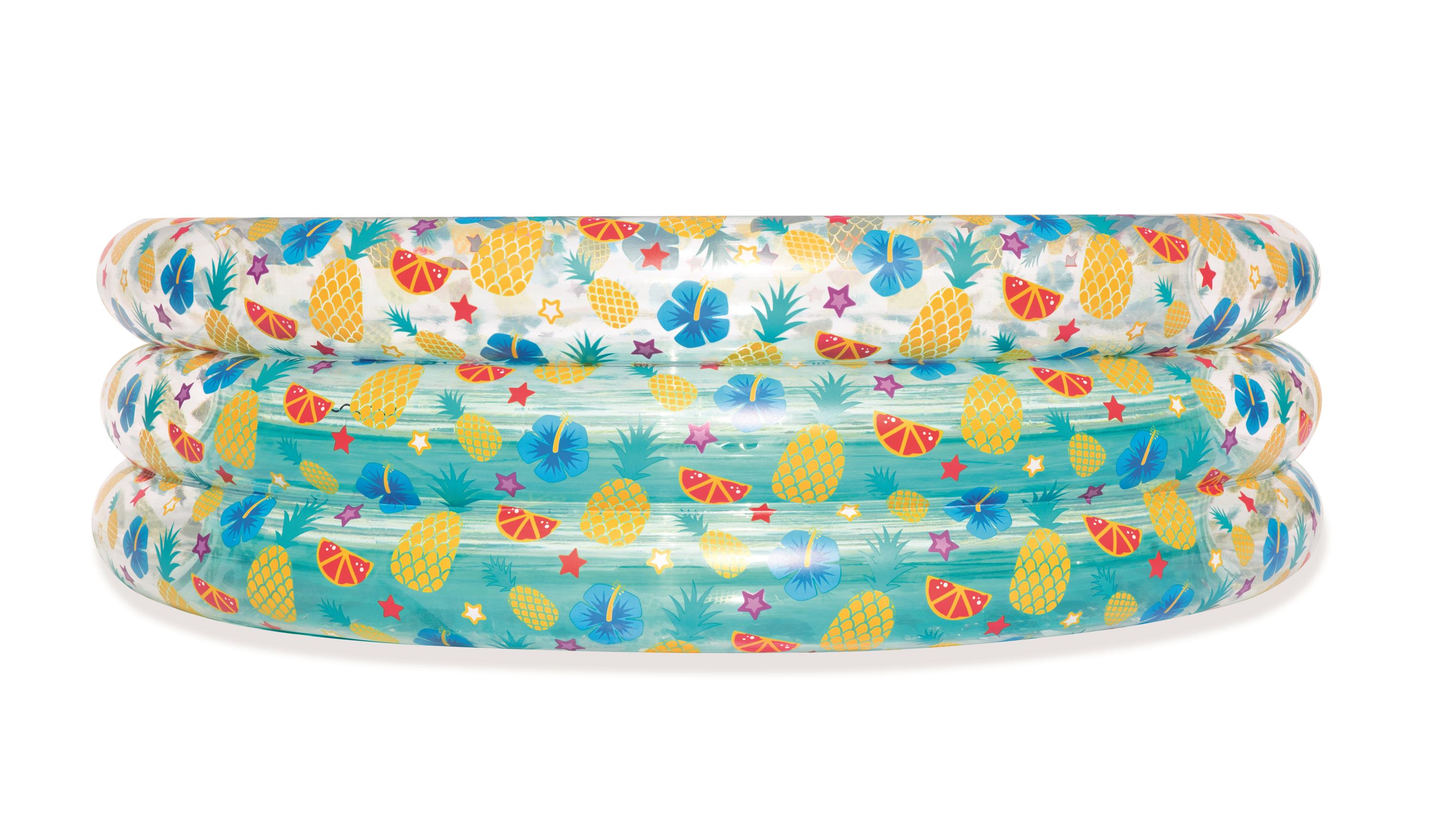 Bestway® Φ67" x H21"/Φ1.70m x H53cm 51048三环水池白底实物图