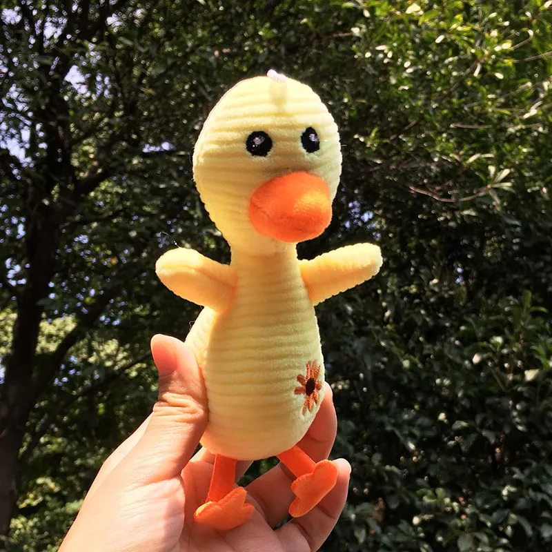 Four-sided bullet rabbit koala cow duck plush keychain, baby lathe pendant, headwear accessory, wedding scattering gift batch detail image 3