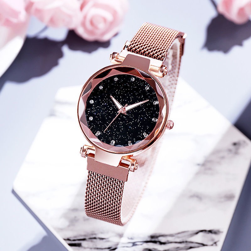 Women's fashion steel wire band magnet Douyin best-selling multi-color watch undefined