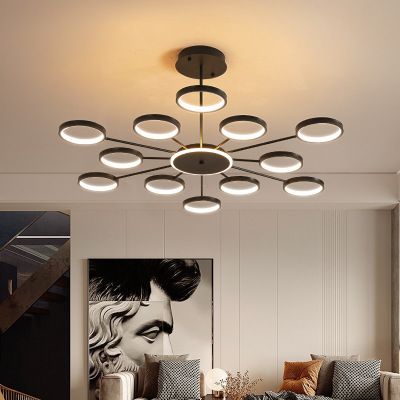 Nordic creative Internet celebrity bedroom, living room, dining room, chandelier, modern and simple corridor, artistic dining room, room, American-style lighting Specification image