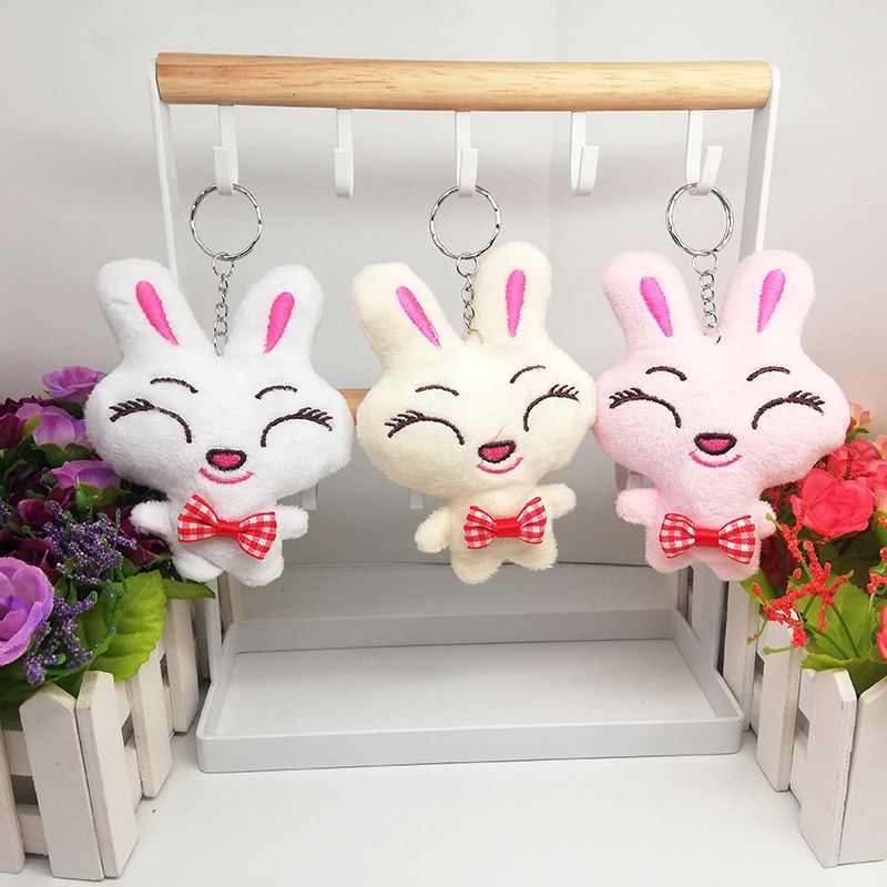 Stuffed toy cute bunny cartoon doll wedding gift Rabbit pendant key chain doll cloth doll thumbnail