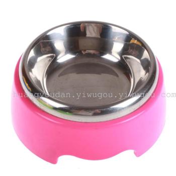 Stainless steel dog bowl, dog supplies rice bowl, pet dog food bowl, cat and dog bowl Specification image