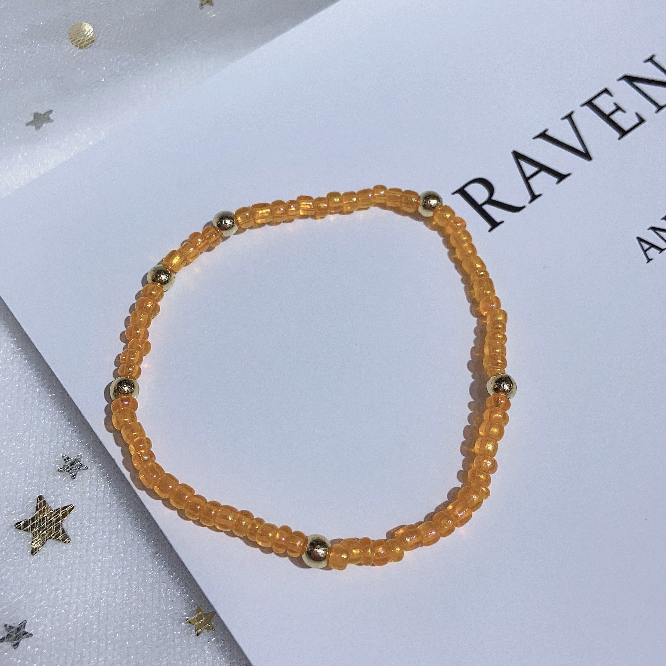 Rice bead ➕ gold bead bracelet Specification image