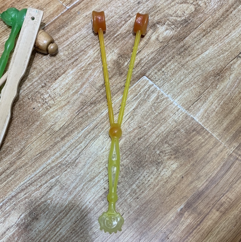 2/5 Manual massage hammer, double-head massage stick, no need to tickle, scratch neck, shoulder, lumbar vertebrae, meridians, back hammer, YY395