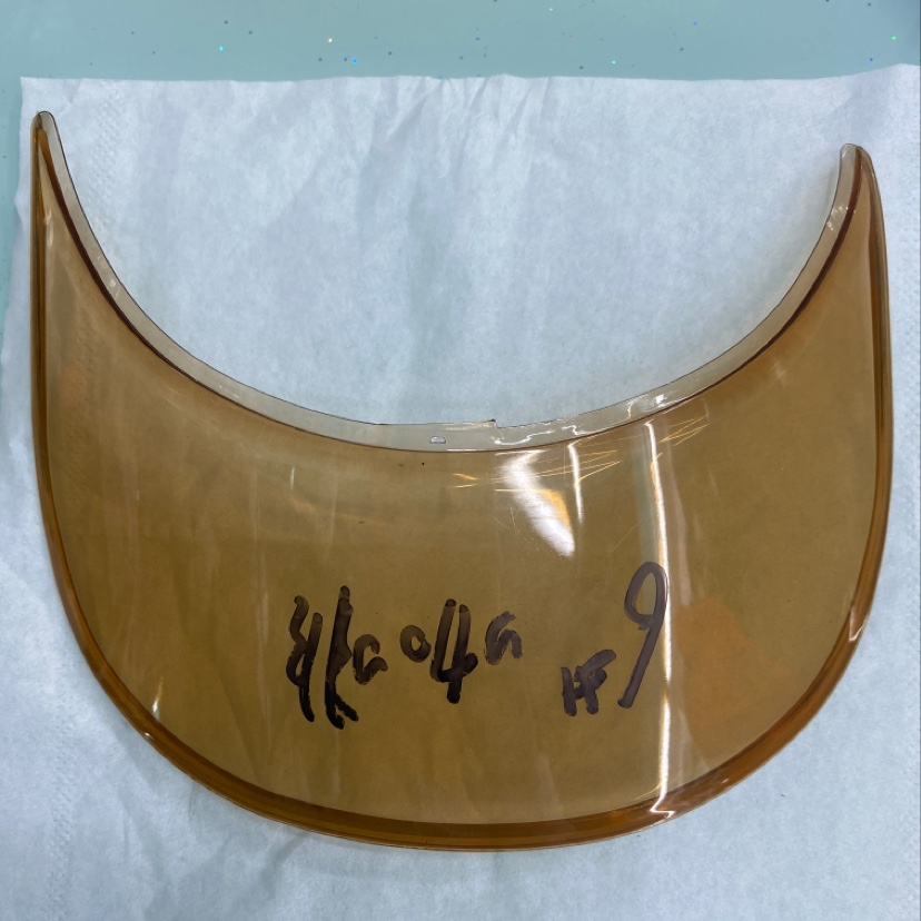 Brown Transparent Visor details Picture