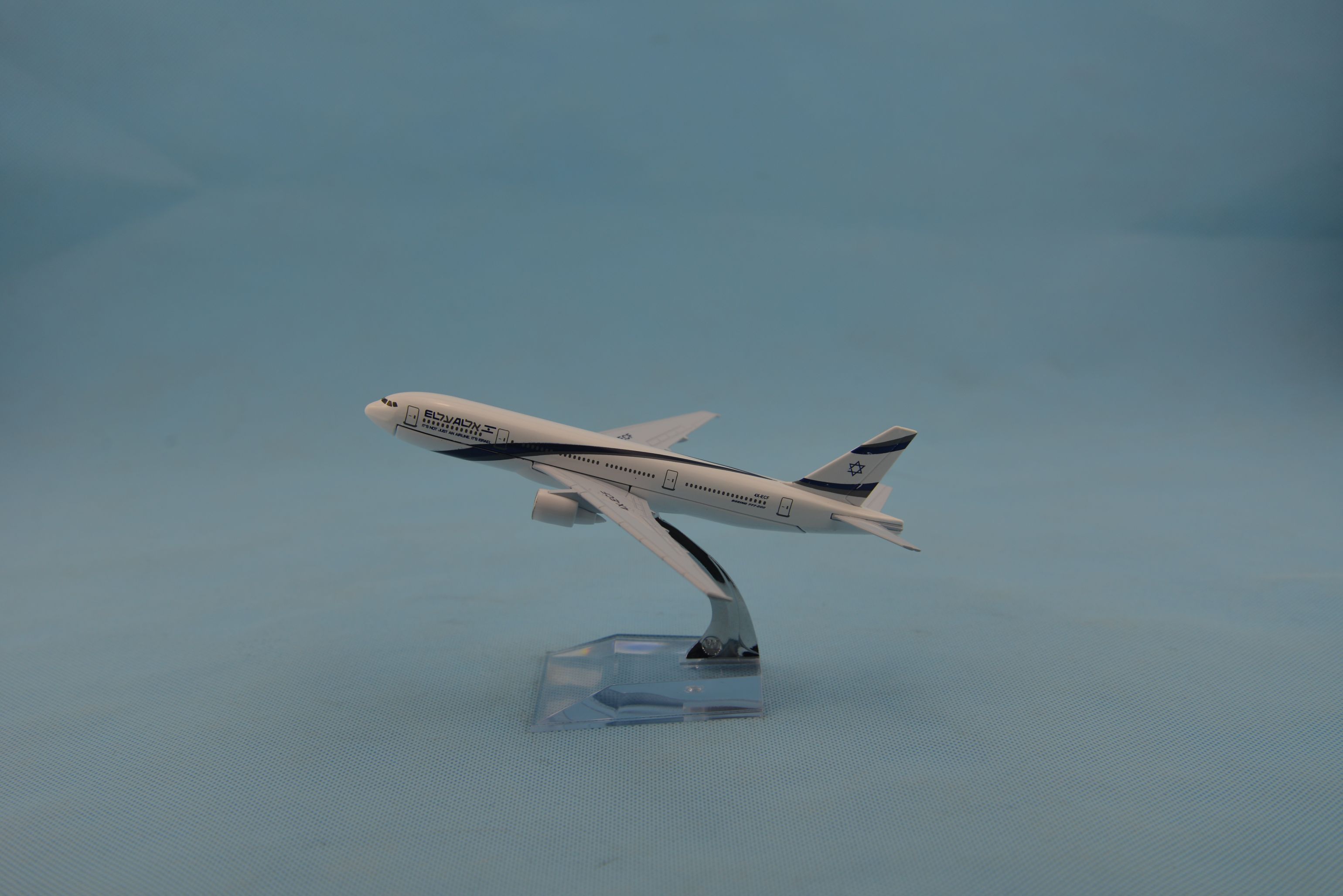 Aircraft model (16CM Israel Air B777) Metal aircraft model alloy aircraft model