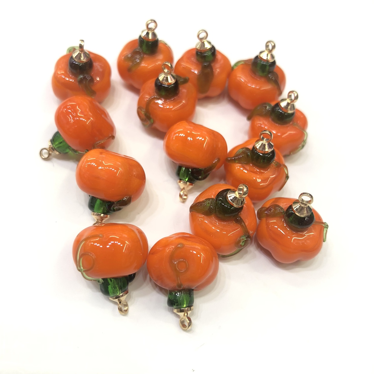 Glazed pumpkin pendant thumbnail