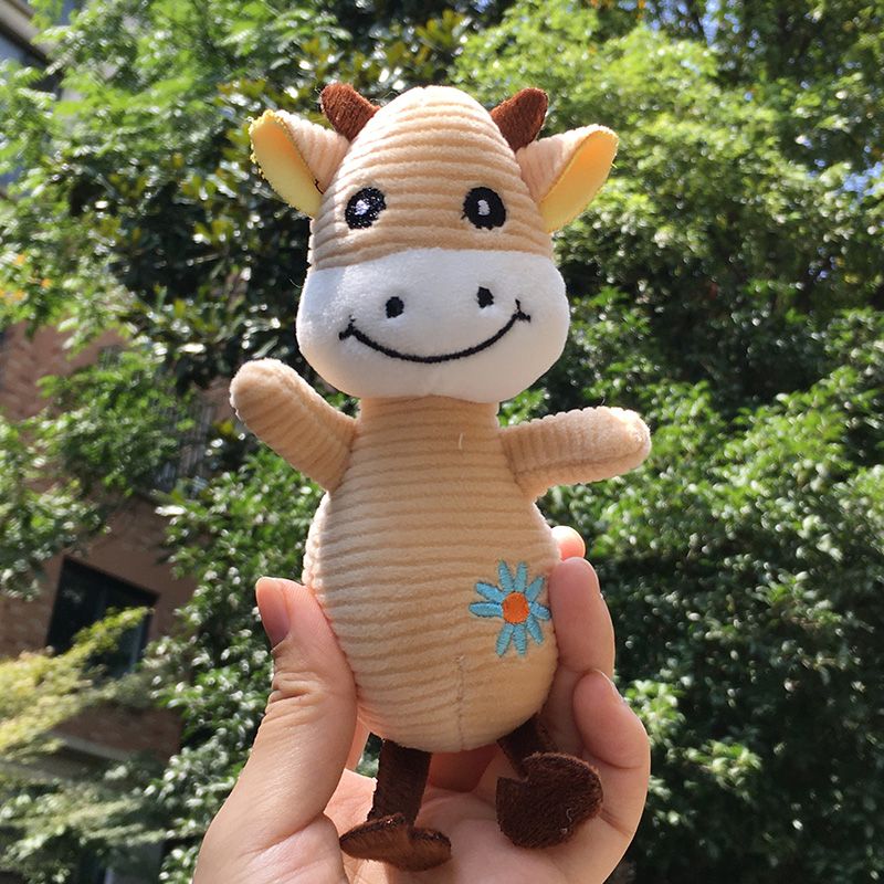 Four-sided bullet rabbit koala cow duck plush keychain, baby lathe pendant, headwear accessory, wedding scattering gift batch detail image 2