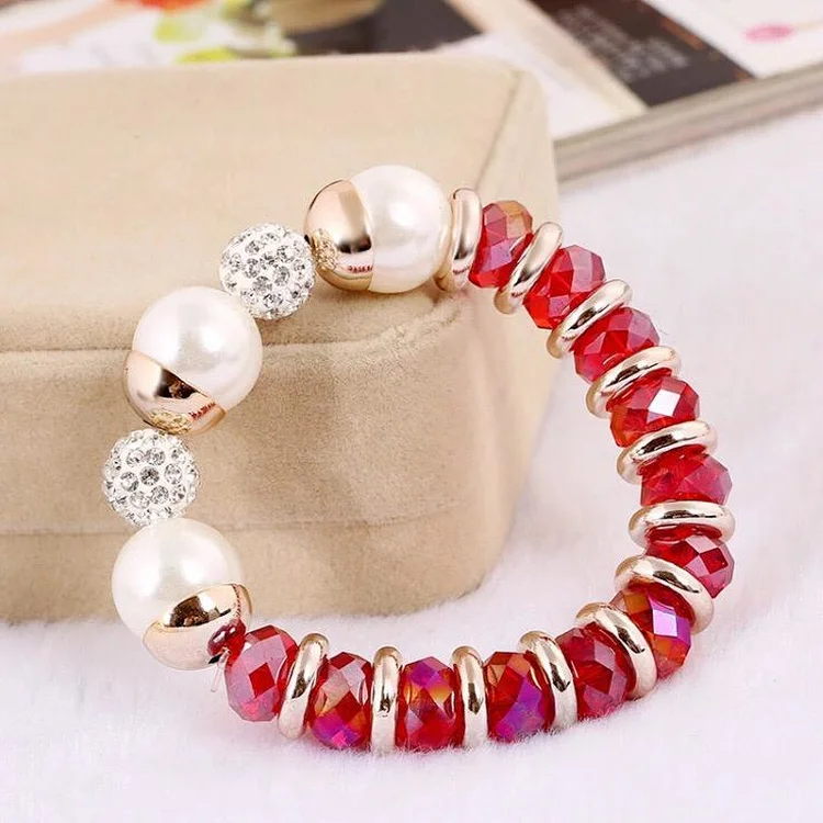Pearl crystal bracelet 221 below