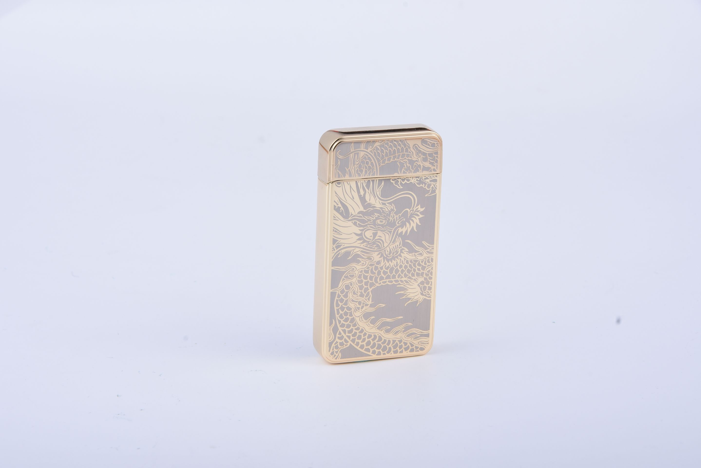 电弧脉冲打火机USB充电脉冲防风打火机金雕双龙龙之部落点烟器详情图1